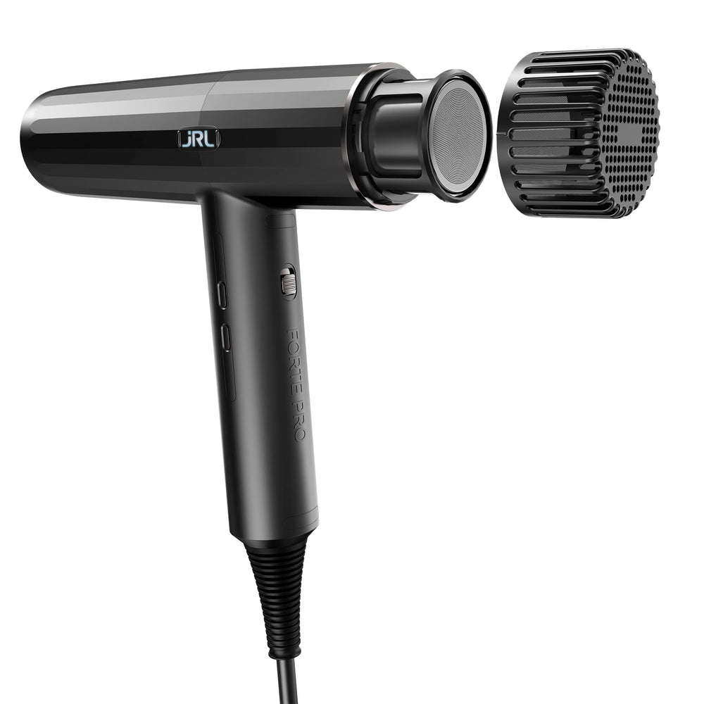 JRL Forte Pro Dryer shows built-in ionic generator for smoother results.