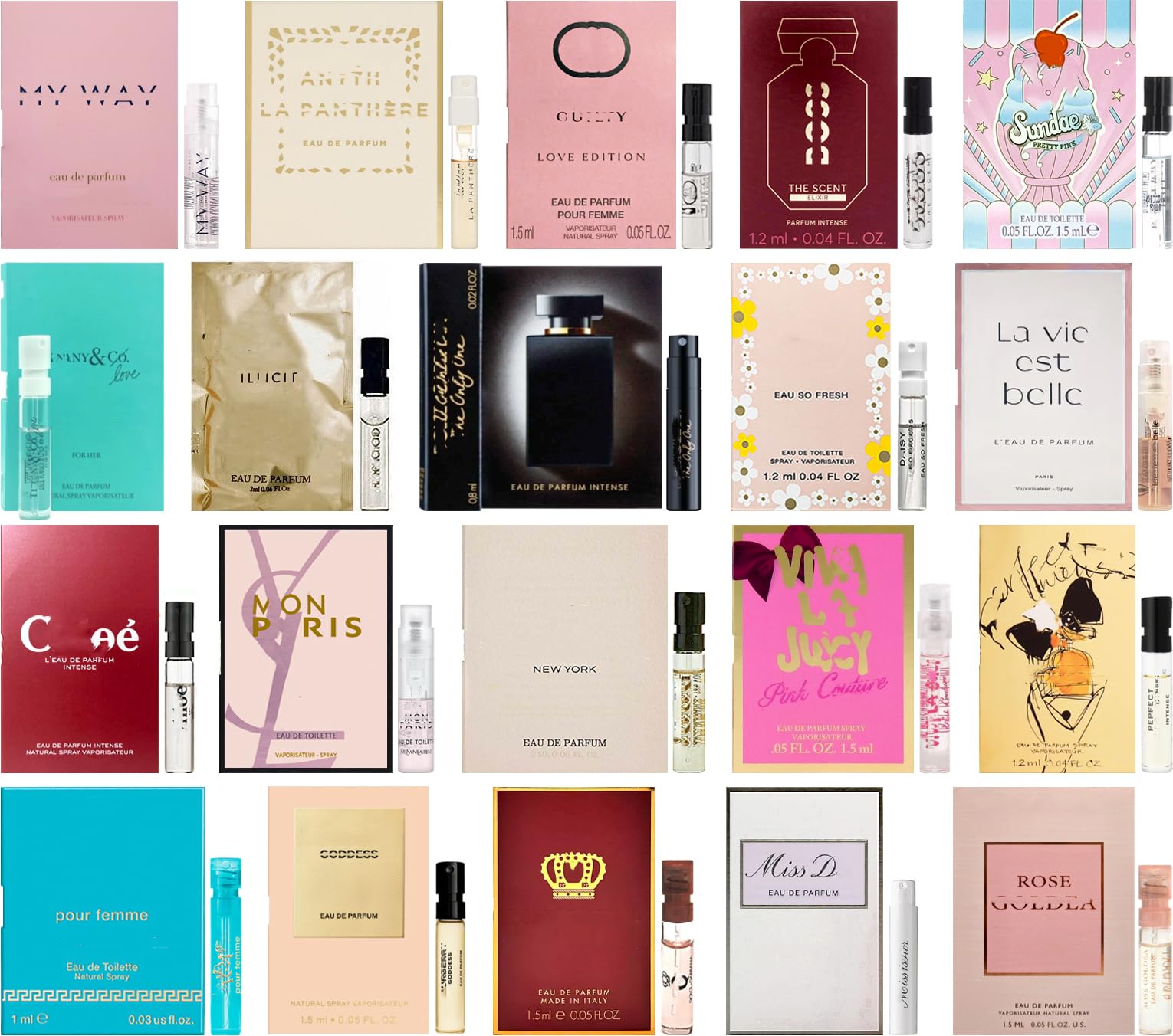 JRoBeauty perfume sampler six vials for travel fragrance discovery