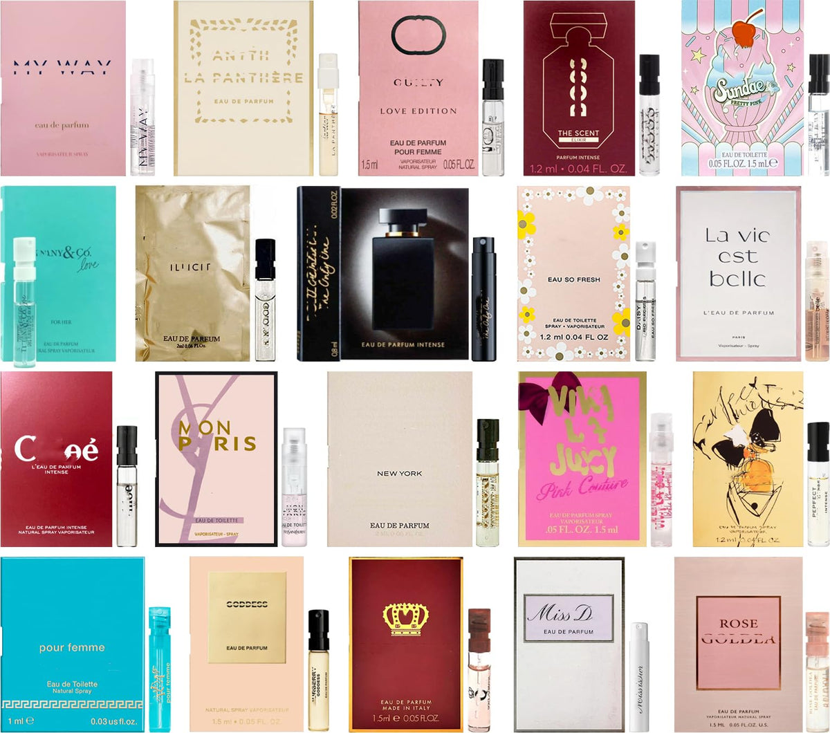 JRoBeauty perfume sampler six vials for travel fragrance discovery