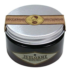 JS Sloane Medium Weight Brilliantine bottle demonstrates pliable hold for classic styling and easy washout.