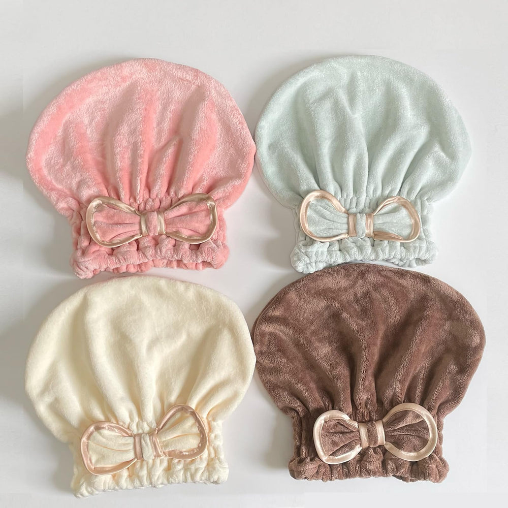 Jseng 3-pack microfiber hair towel cap package showcases versatile color options and absorbency.