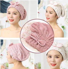 Jseng fast-drying cap on wet hair reduces drying time