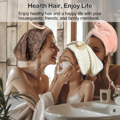 Jseng microfiber cap worn on head shows comfortable, slip-free feel
