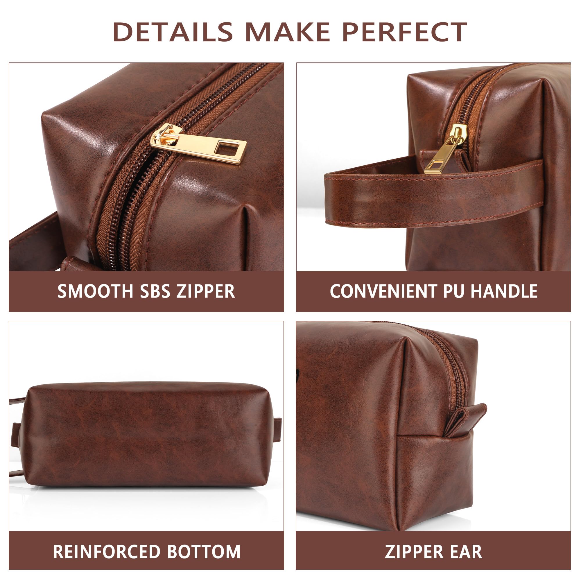 JSENGIFT spacious 9.5x4x4.5 inches bag on travel shelf