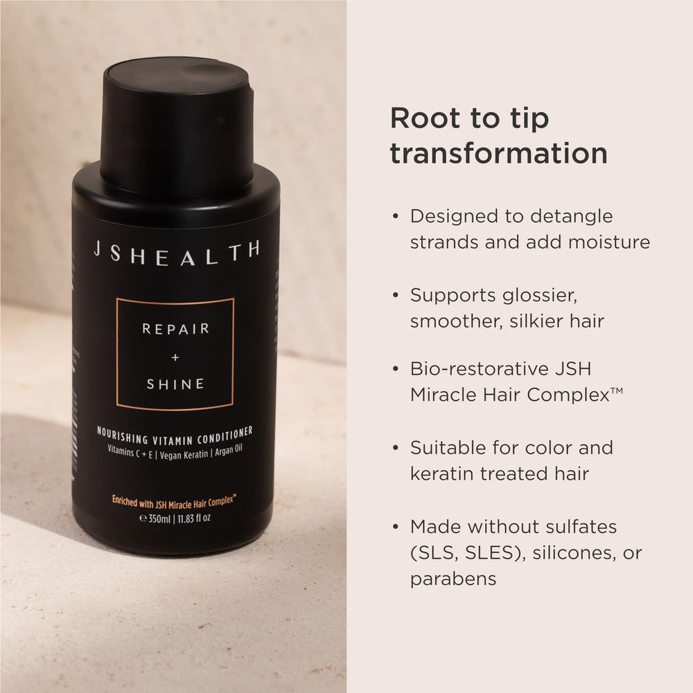 JSHealth Nourishing Conditioner liquid application for even coverage
