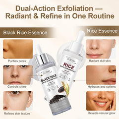 Jtopyrt Glow White Rice Exfoliate Ampoule gel flow demonstrates hydrating cleansing action.