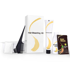 JUANCHI Gentle Cream Hair Bleach Kit packaging shows an at-home lightening option.