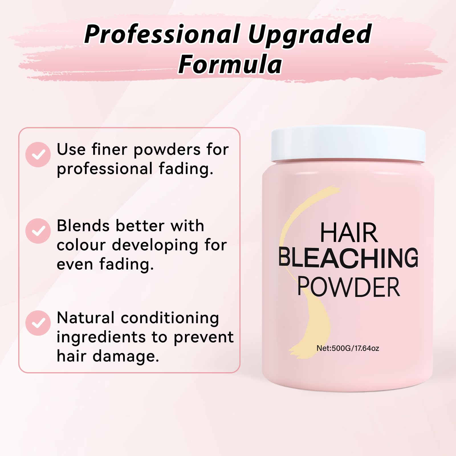 JUANCHI Hair Bleach Powder shaken into a smooth, uniform blend.