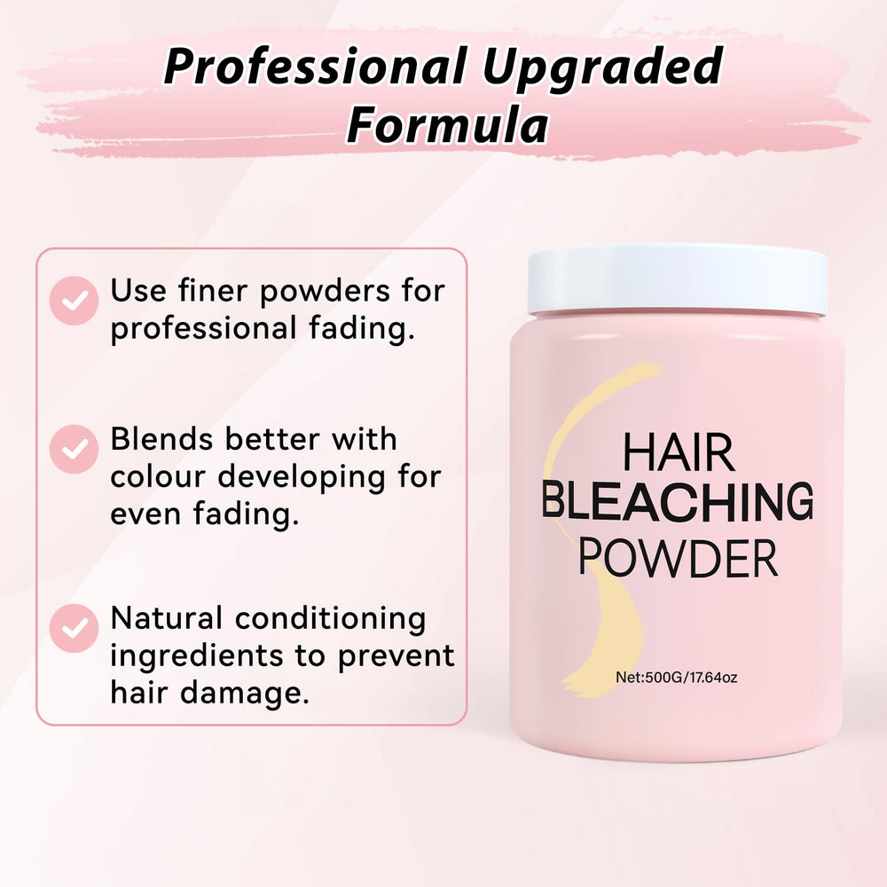 JUANCHI Hair Bleach Powder shaken into a smooth, uniform blend.