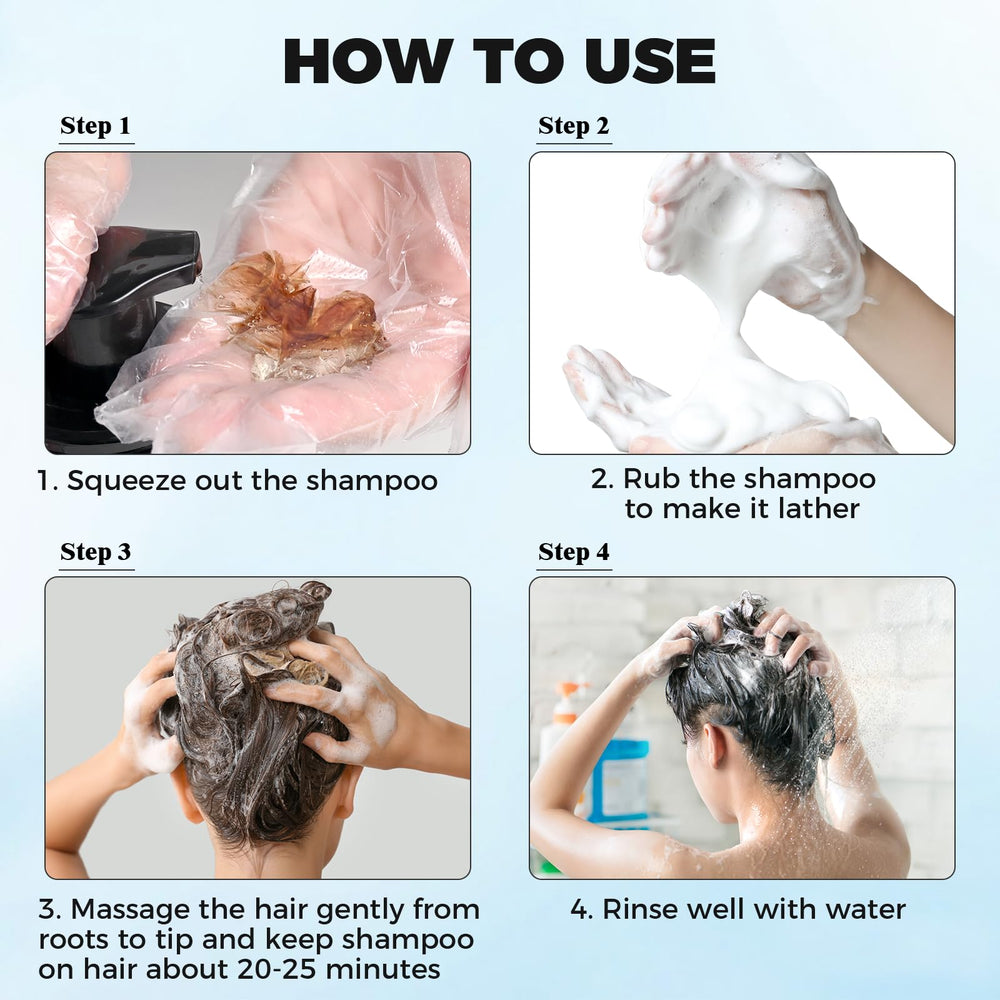 JUANCHI Soft, shiny hair after use highlights healthy-looking color and bounce.