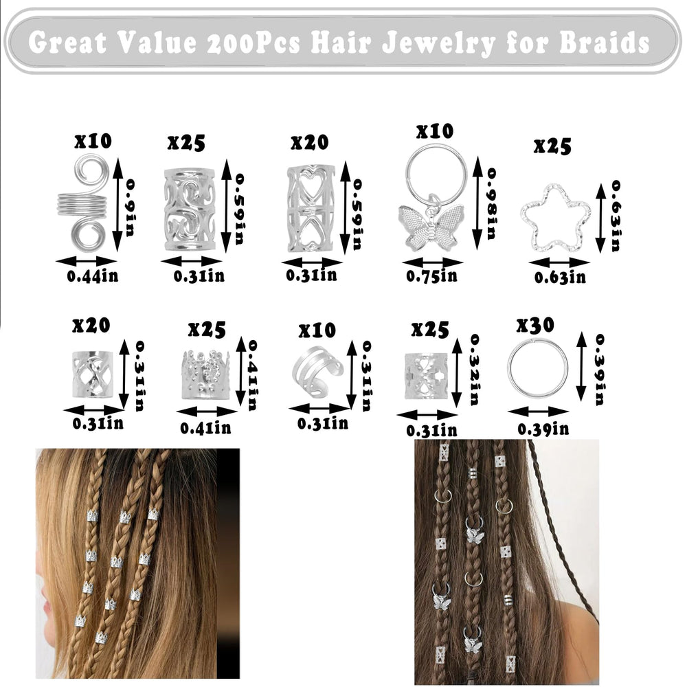 JUCCPUL easy-to-use hair rings adjust for comfortable fit.