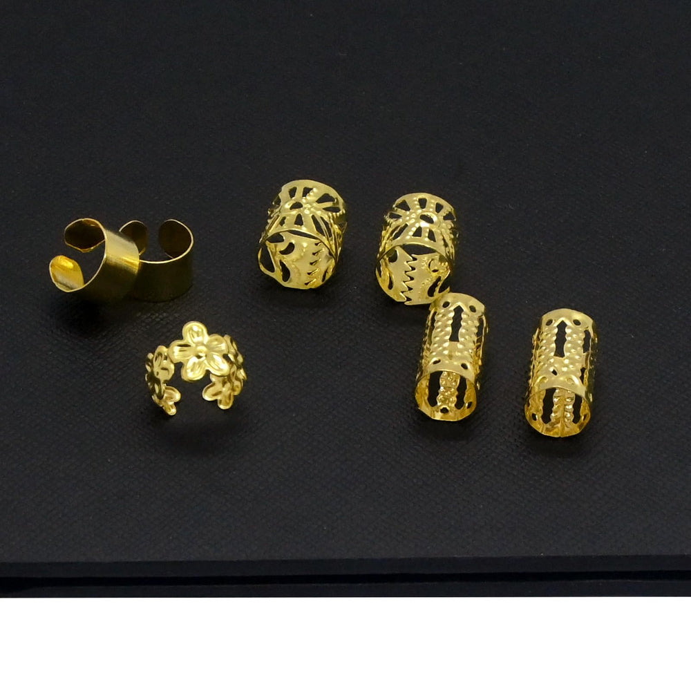 JUCCPUL leaf charms bring natural texture to locs