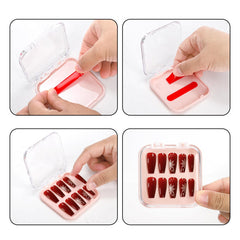 Jucoan nail boxes with color backgrounds organizing styles by look