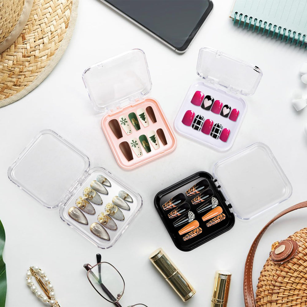 Jucoan portable nail storage case fitting in a purse for travel