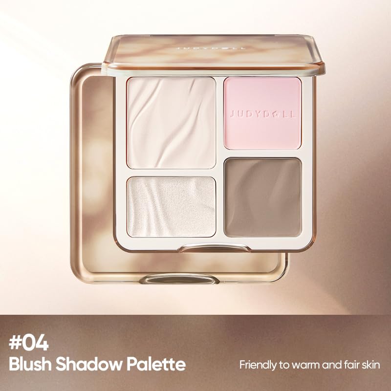 JUDYDOLL contour shade application demonstration showing defined cheekbones and natural finish.