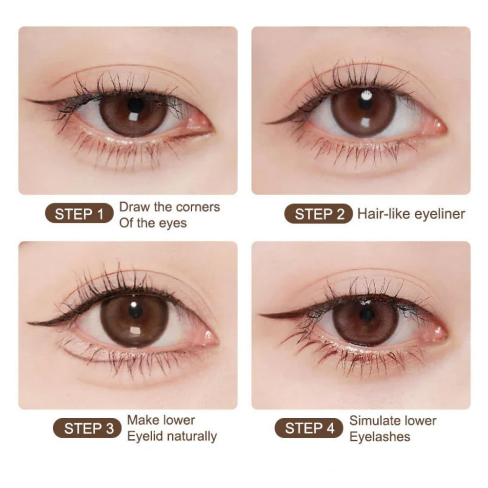JUDYDOLL deep brown swatch shows natural, versatile color for everyday looks.