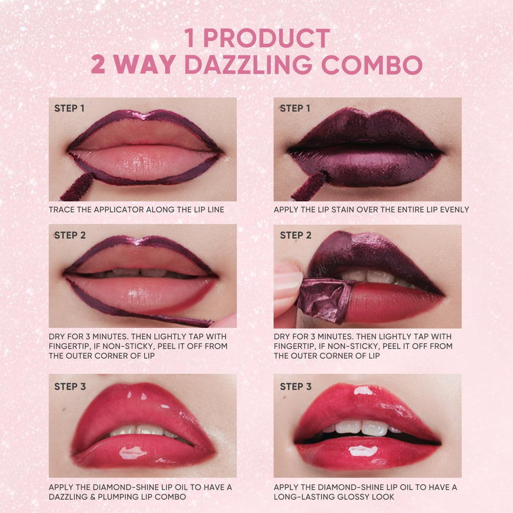 JUDYDOLL gift-ready packaging shows dual stain and gloss set.