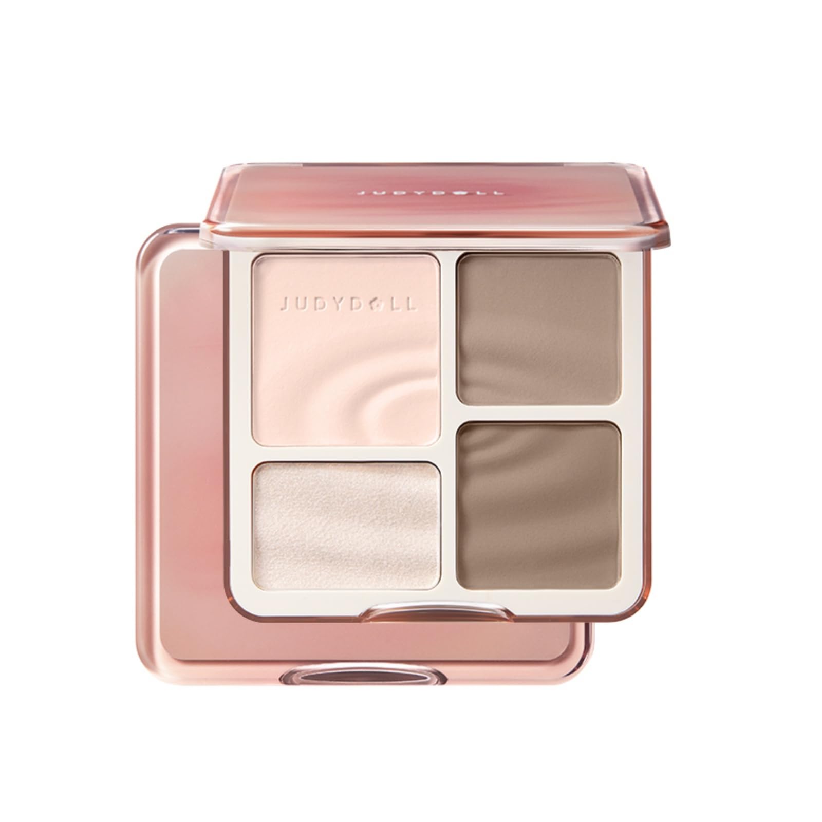 JUDYDOLL Highlight & Contour Palette compact with mirror for on the go sculpting