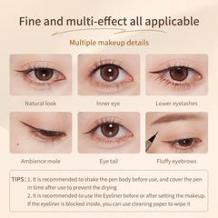 JUDYDOLL long-wearing eyeliner lasts up to 8 hours with minimal transfer.