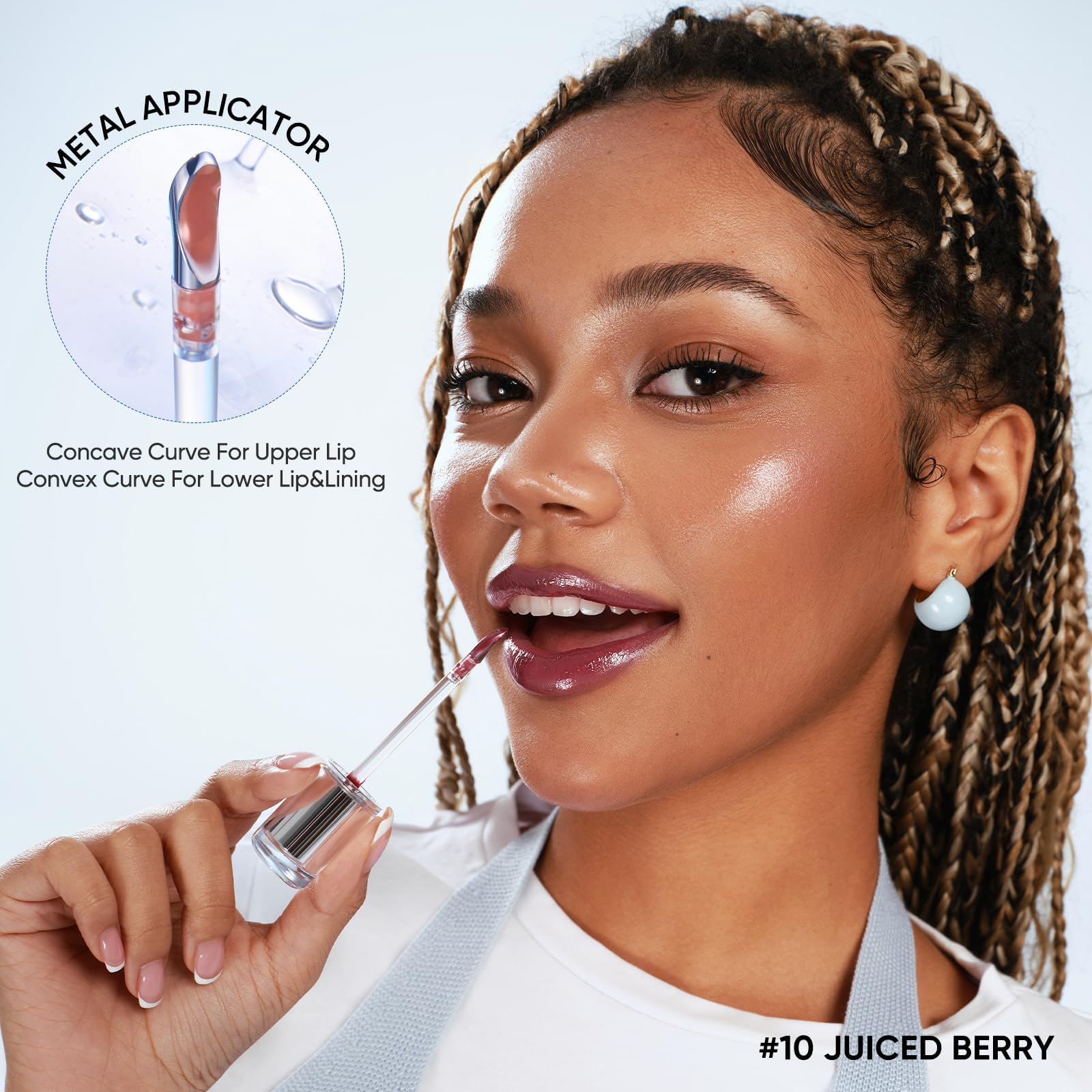 JUDYDOLL Moisturizing lip gloss keeps lips soft and hydrated.