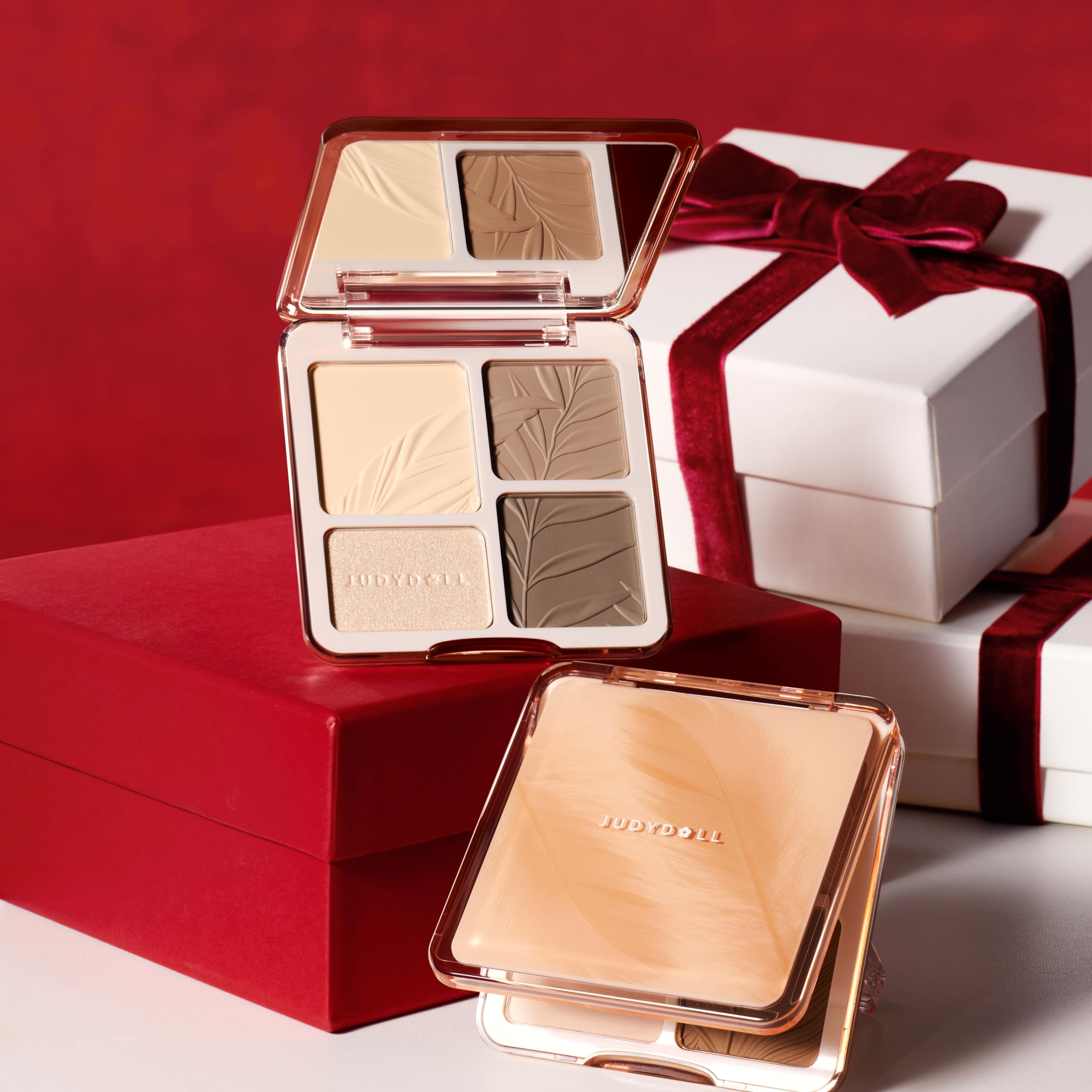 JUDYDOLL Highlight Contour Palette designed for daily use and easy beginners makeup routines.