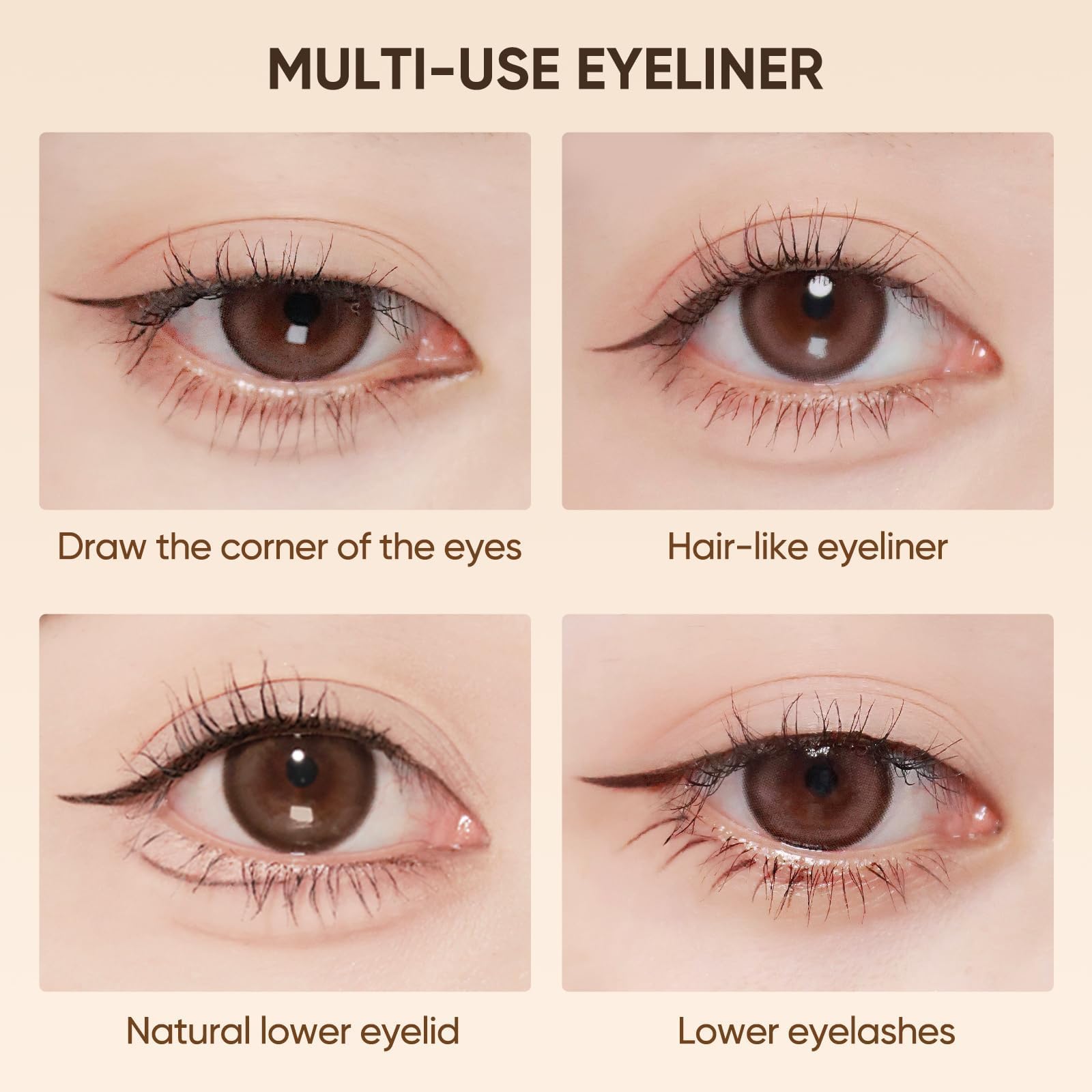 JUDYDOLL Ultra-Fine Eyeliner is hooded-eyes friendly for visible lines from every angle.