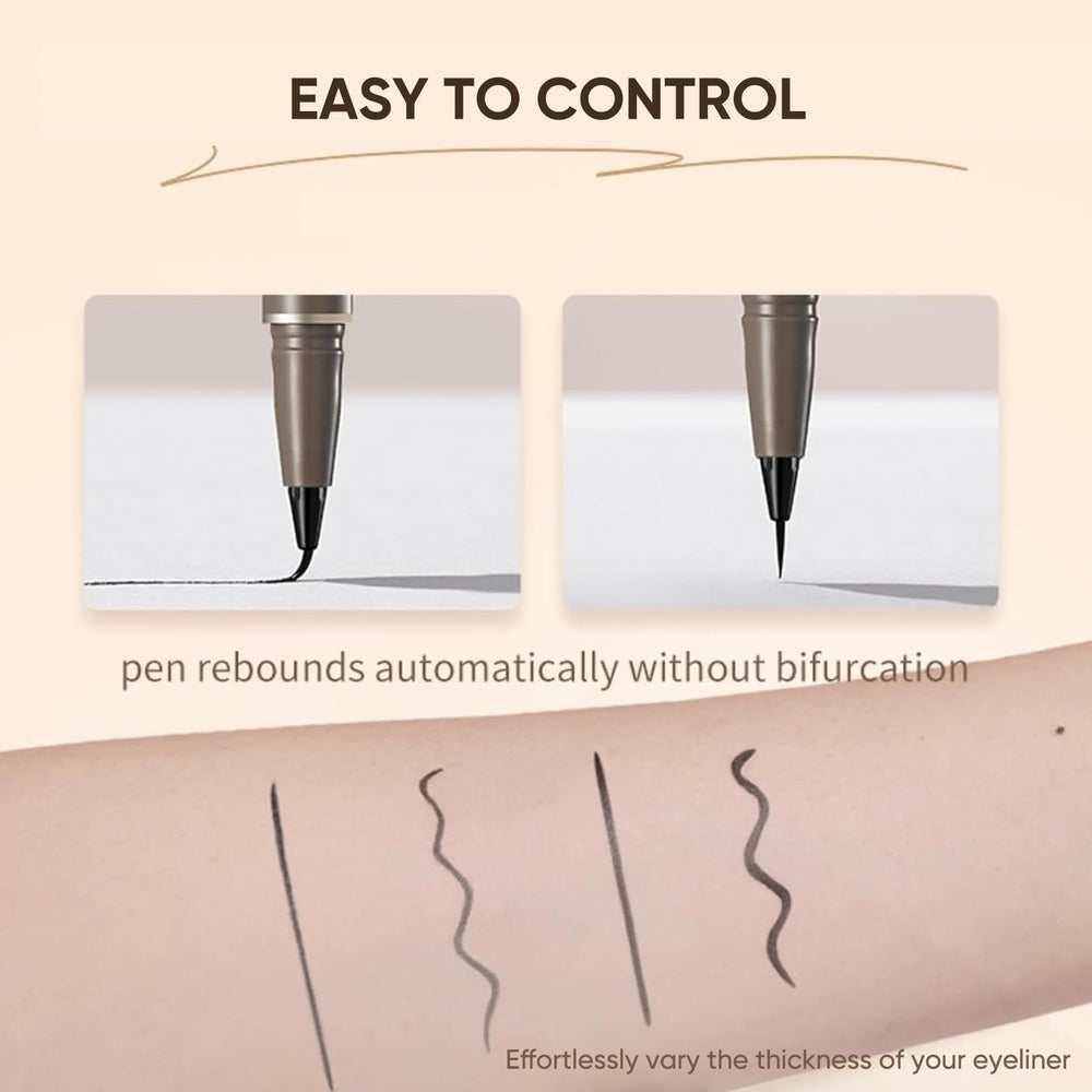 JUDYDOLL Ultra-Fine Eyeliner waterproof formula resists water and humidity for lasting lines.