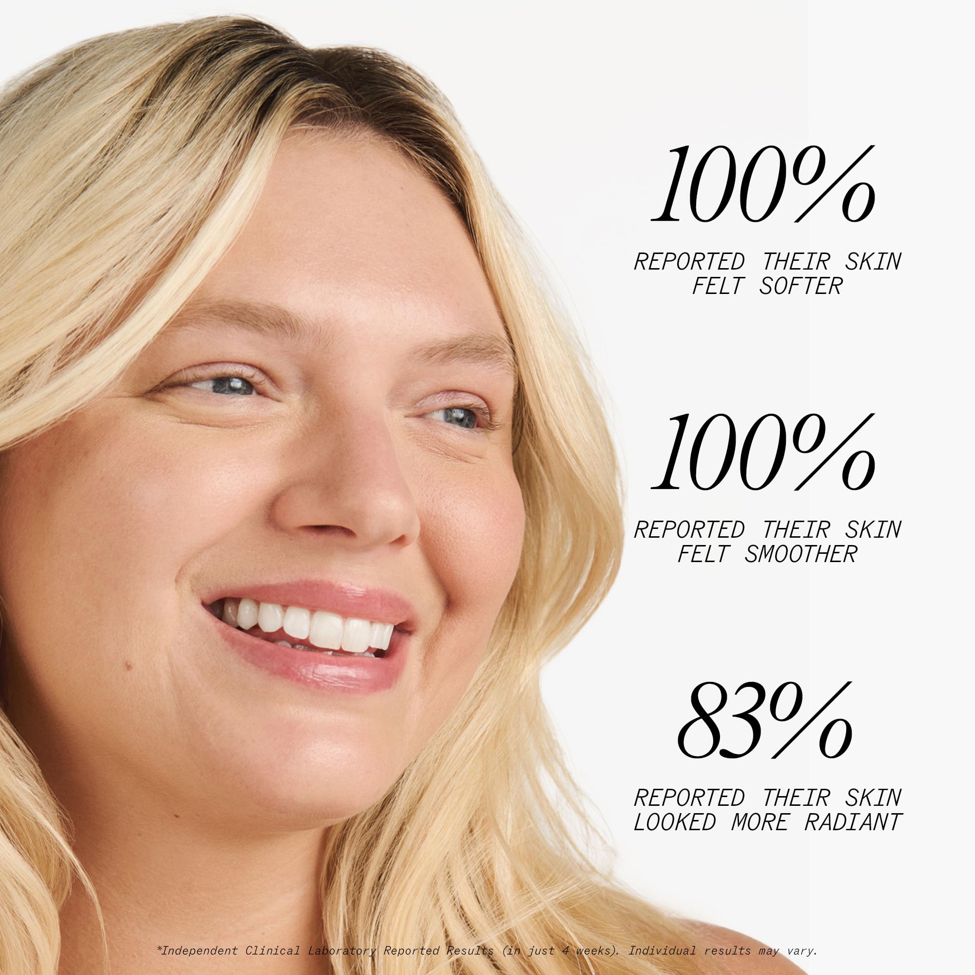 Juice Beauty Stem Cellular Exfoliating Peel Spray texture close-up highlighting plant-based exfoliant resurfacing skin.