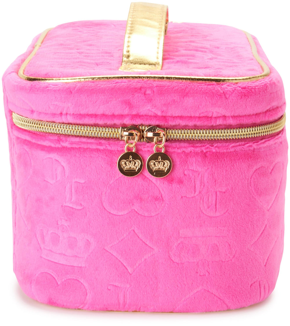 Juicy Couture wipe-clean lining prevents leaks during trips.