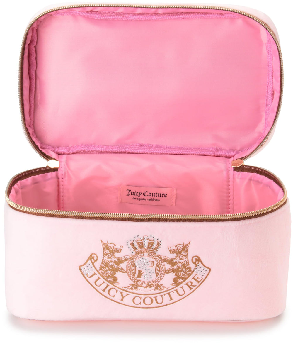 Juicy Couture pink travel bag fits into luggage as a compact, versatile organizer.