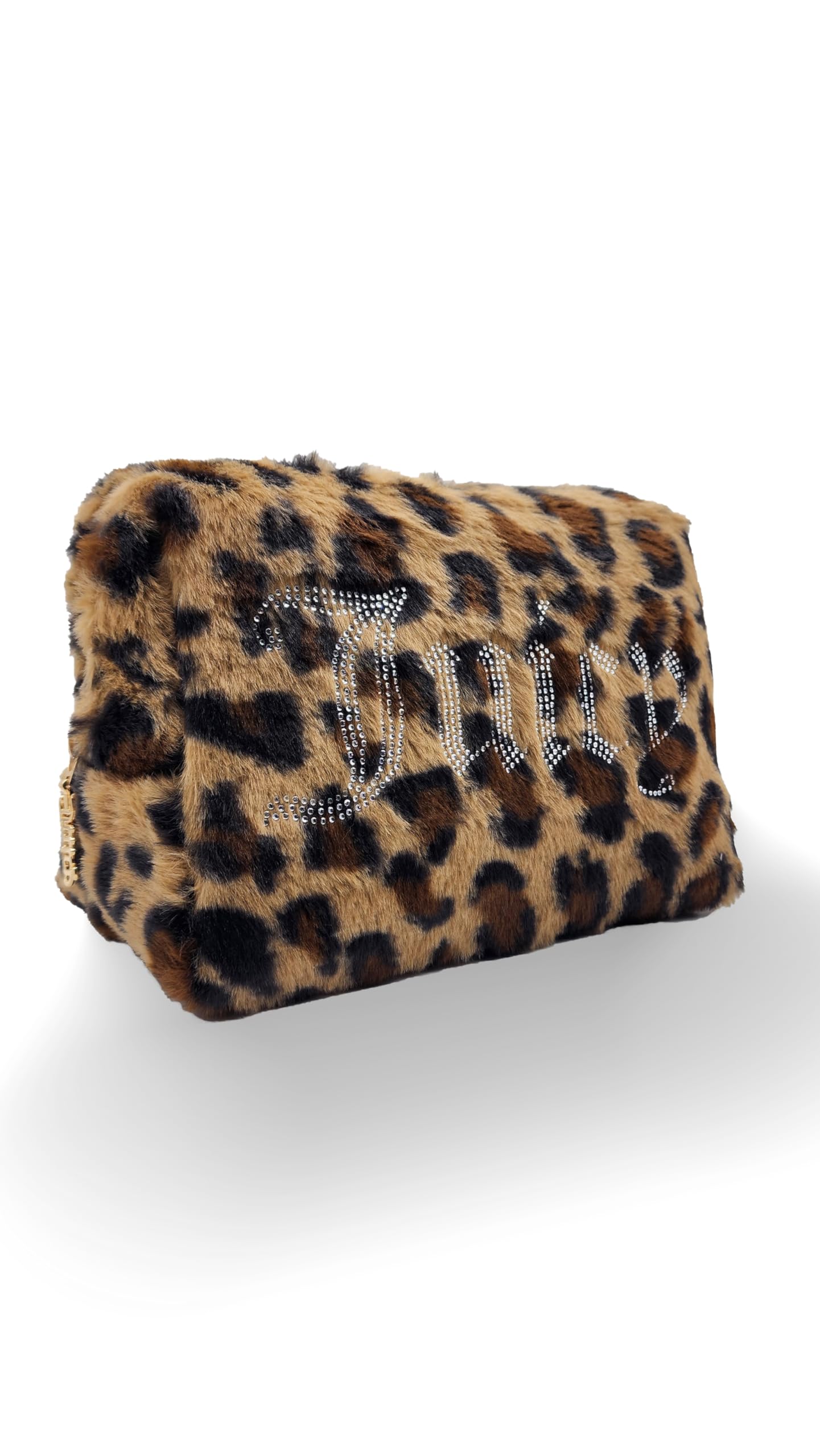 Juicy Couture zip-top travel organizer with lined interior for easy, spill-safe use.