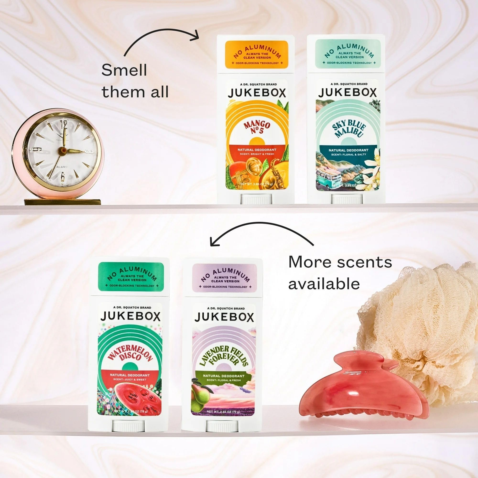 JUKEBOX cruelty-free USA-made branding reinforces ethical, clean choice.