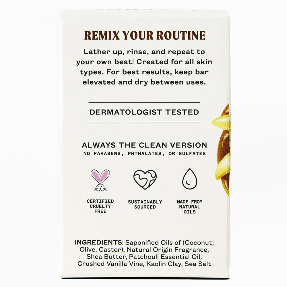 JUKEBOX Vanilla on Vinyl bar soap ready for gifting or daily self-care ritual.