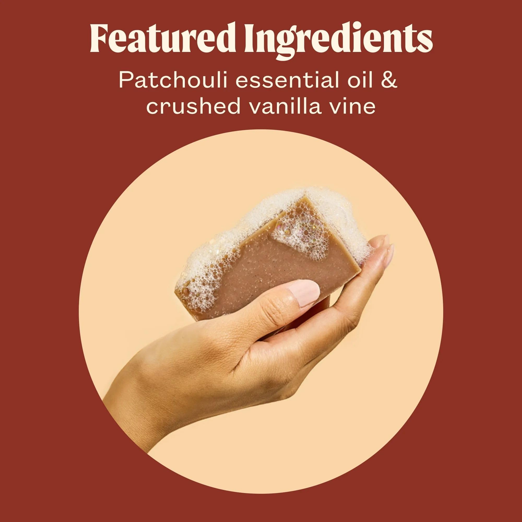 JUKEBOX Vanilla on Vinyl bar soap natural-origin fragrance provides clean, comforting notes.