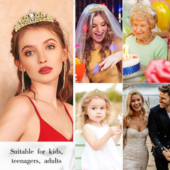 Jukeios gold sash and crown set boosts party decor and memories.