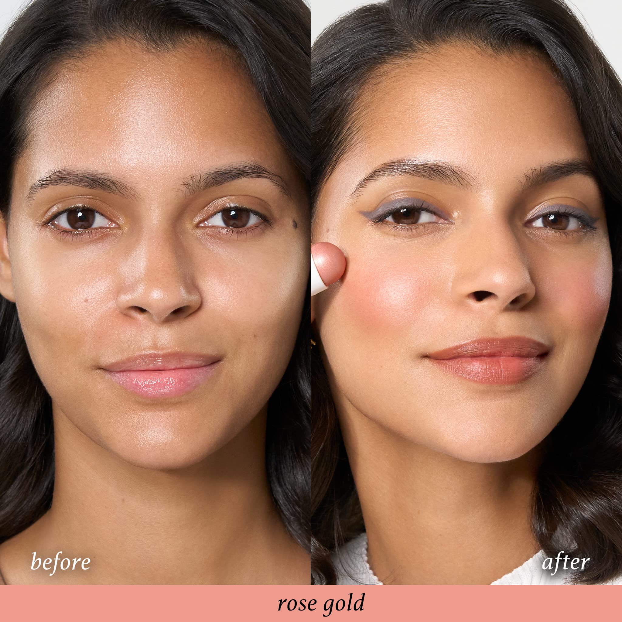 Julep Skip The Brush blush-stick on cheek with fingertip blend for natural look