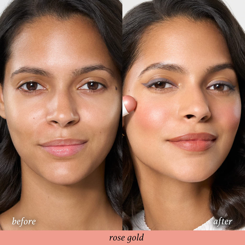 Julep Skip The Brush blush-stick on cheek with fingertip blend for natural look