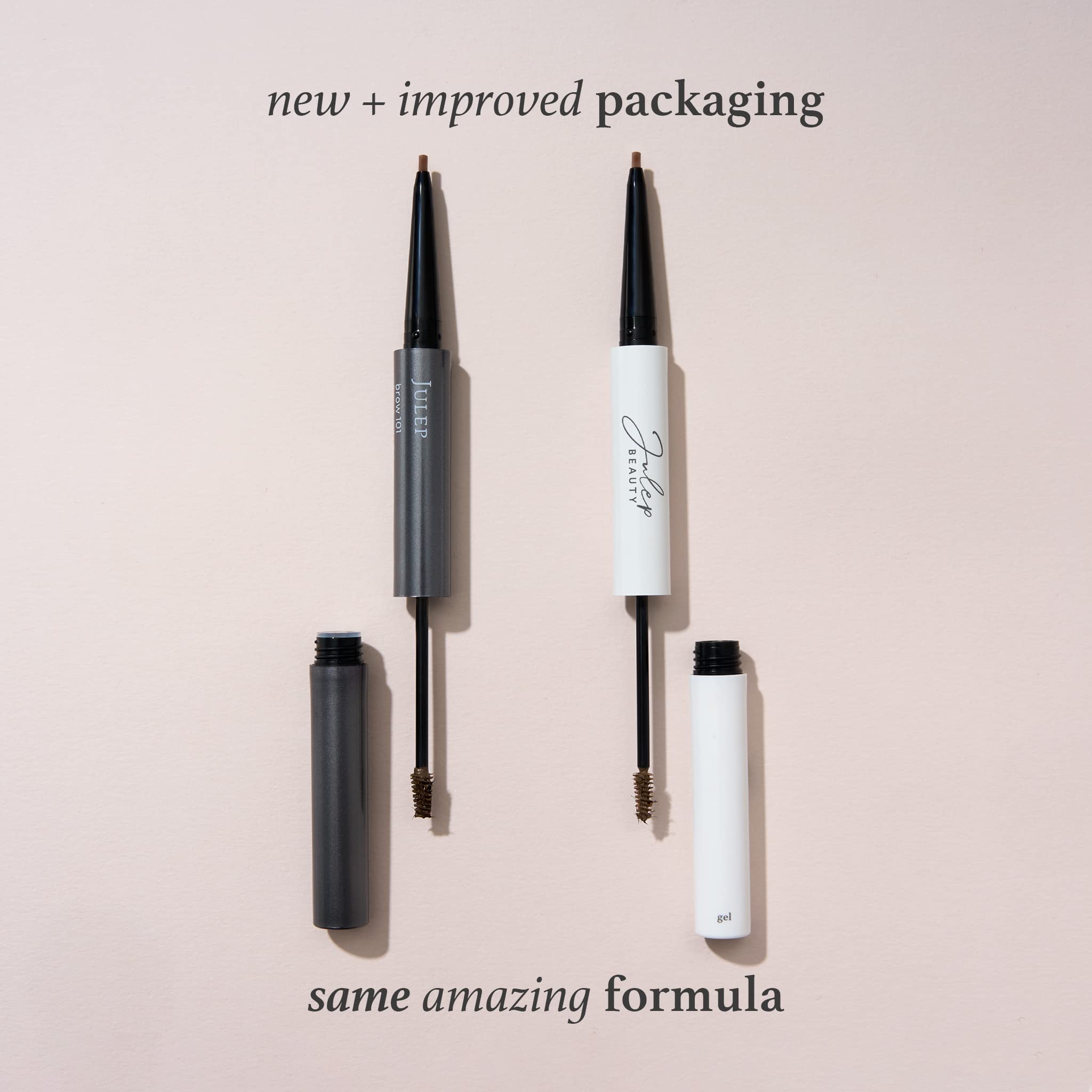 Julep Brow 101 packaging display showcases travel-friendly brow kit.