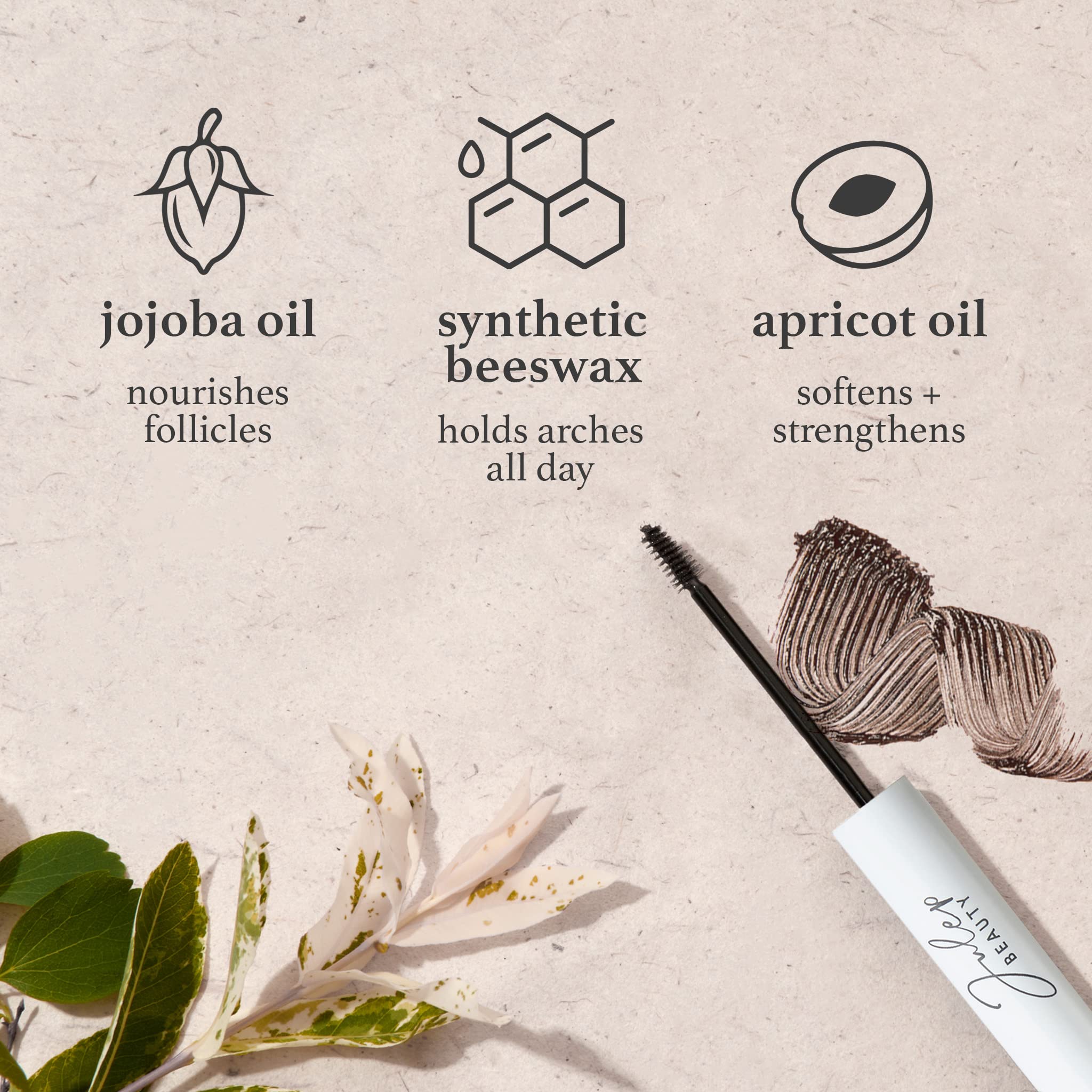 Julep Brow 101 taupe shade swatch shows natural match.