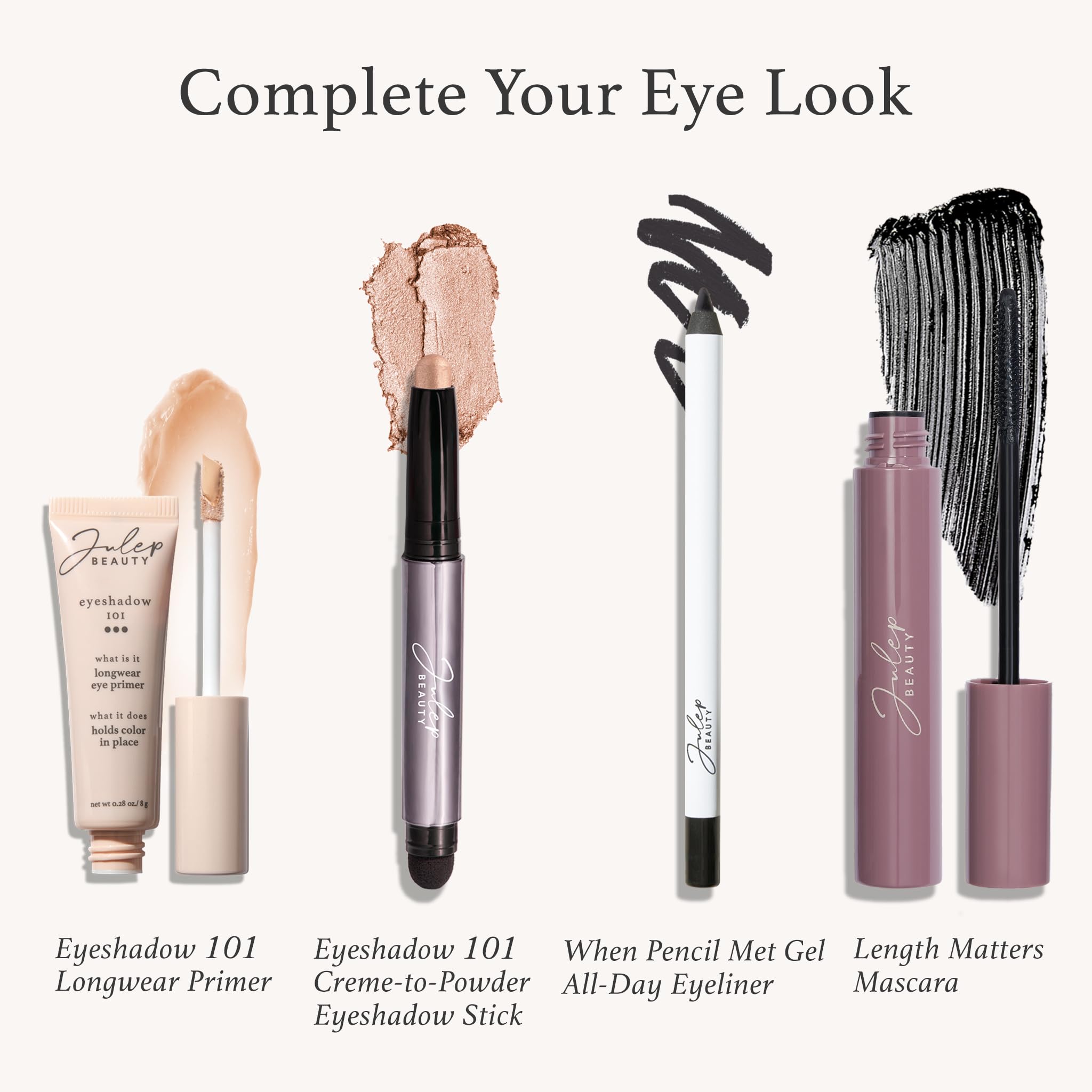 Julep Eyeshadow 101 application demo shows easy sweep across lids.