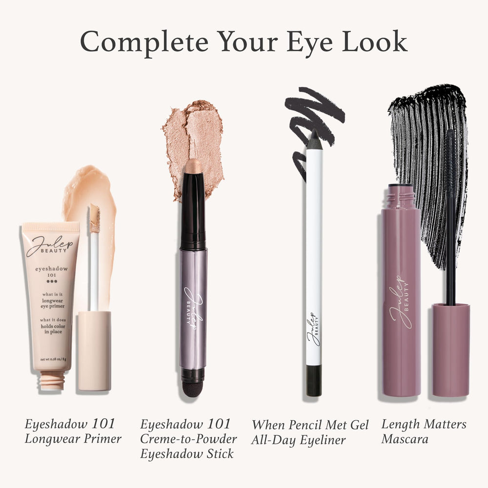 Julep Eyeshadow 101 application demo shows easy sweep across lids.