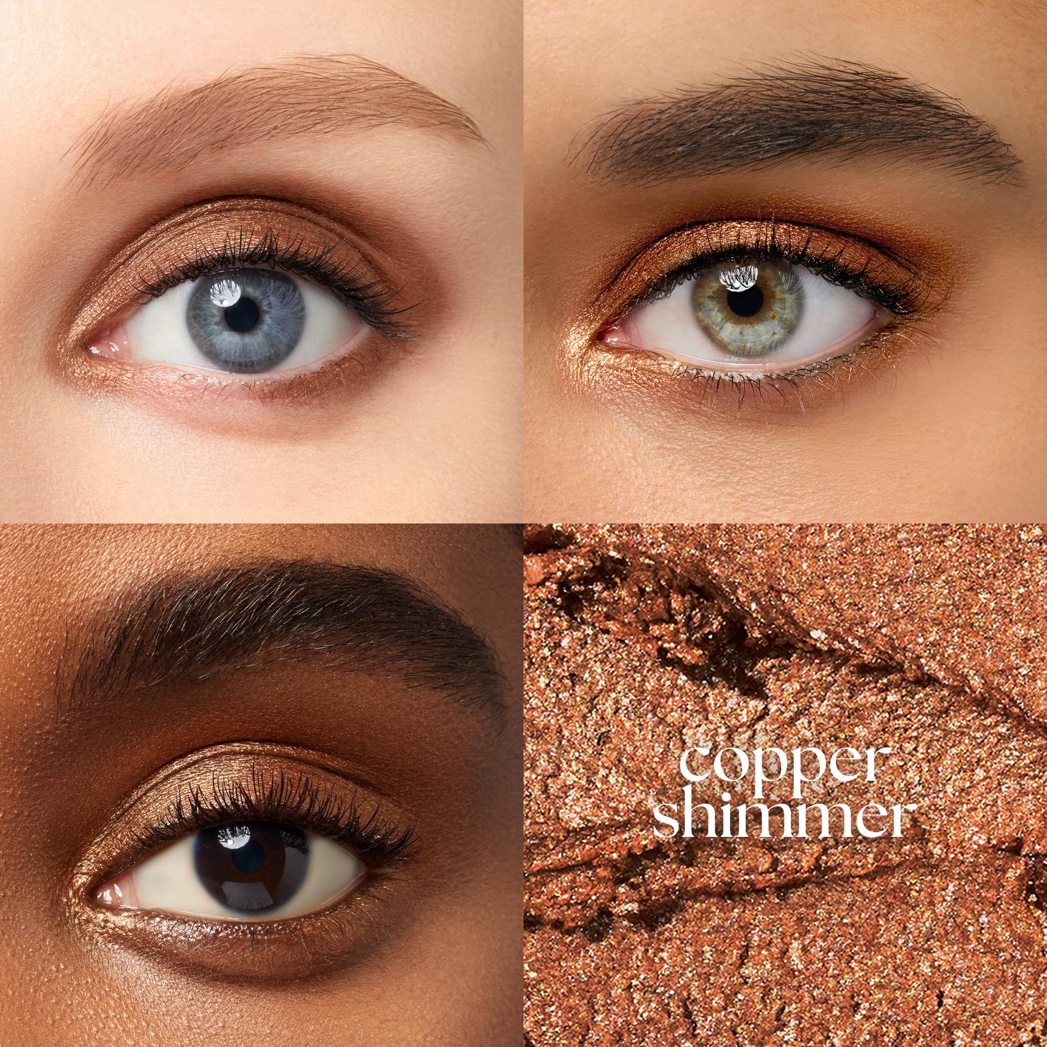 Julep Eyeshadow 101 Copper Shimmer closeup showing smooth bronze glide.