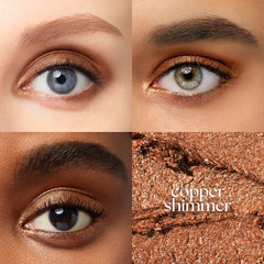 Julep Eyeshadow 101 Copper Shimmer closeup showing smooth bronze glide.