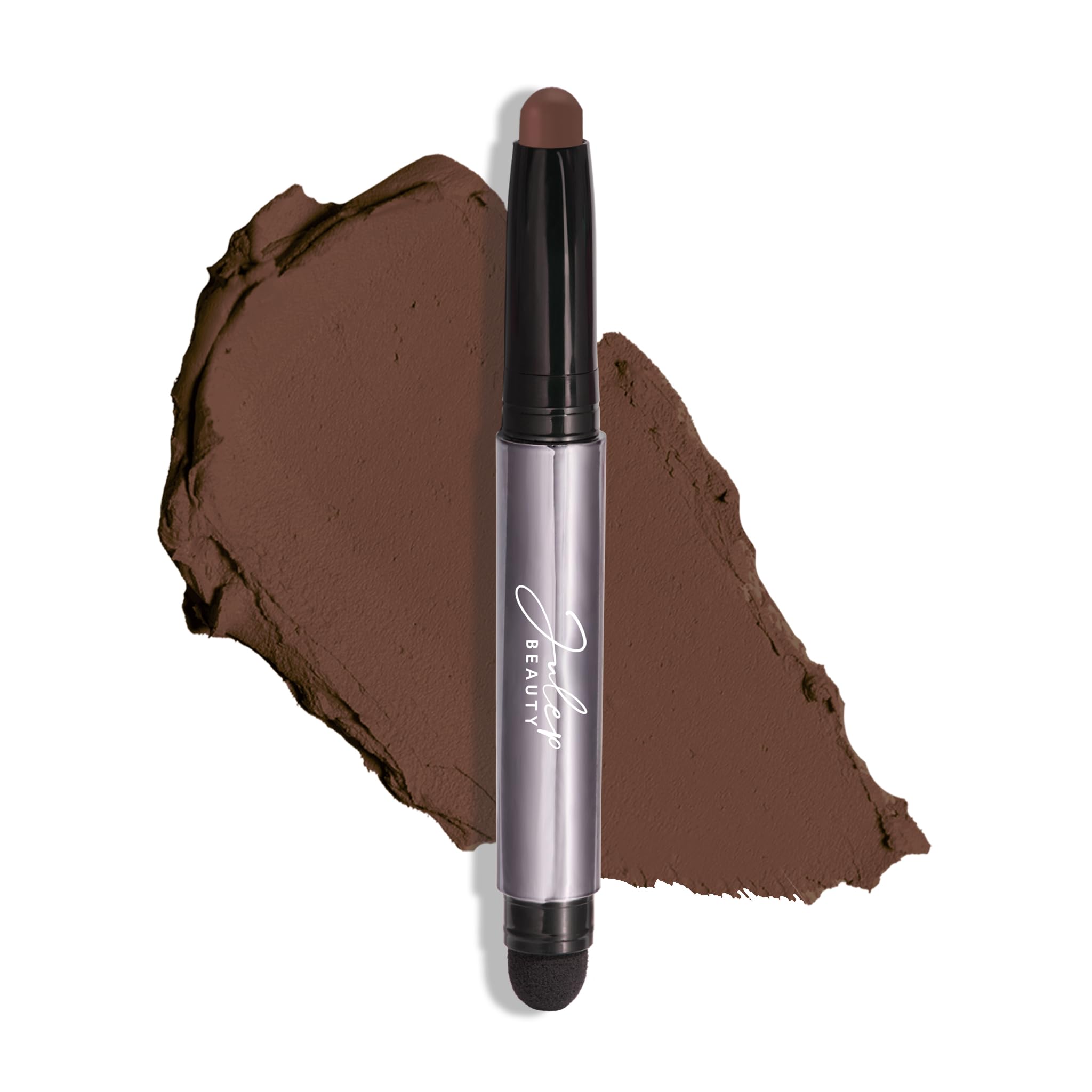 Julep Eyeshadow 101 Mocha Matte cream-to-powder swatch for long-wear color