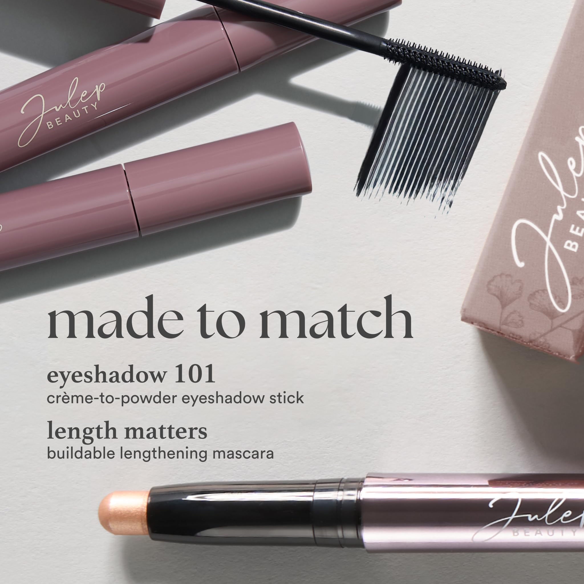 Julep Eyeshadow 101 creme-to-powder texture dries to crease-proof wear.