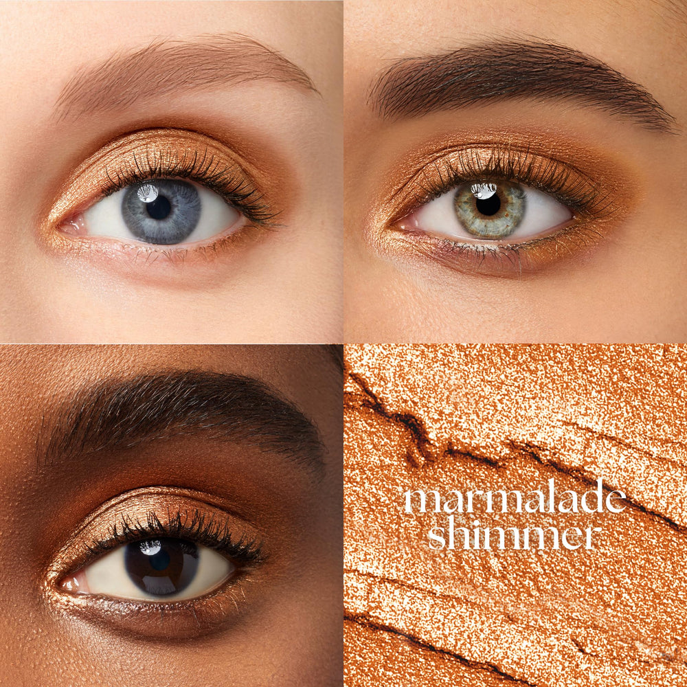 Julep Eyeshadow 101 Marmalade Shimmer swatch reveals creamy-to-powder texture