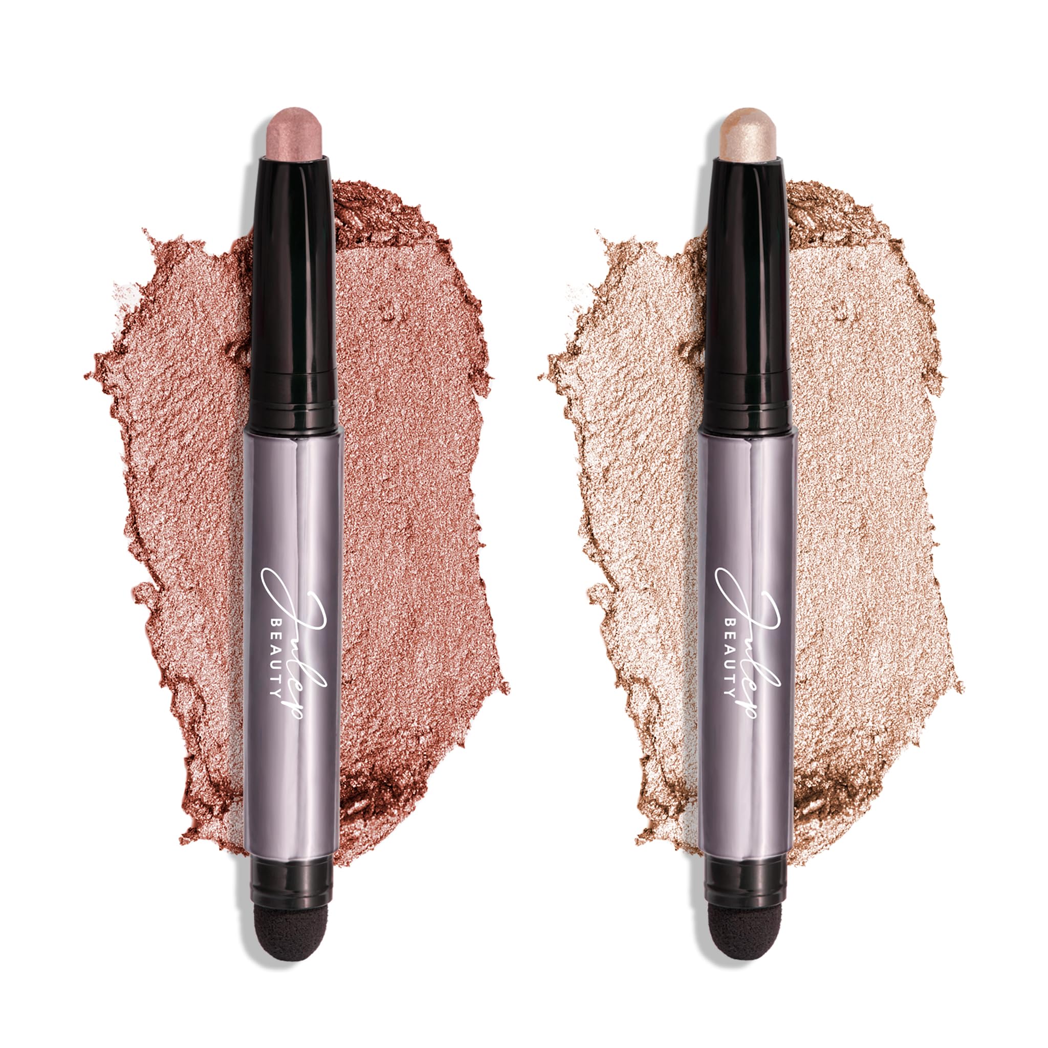 Julep Eyeshadow 101 Pearl Shimmer swatch shows bright glow and long wear.