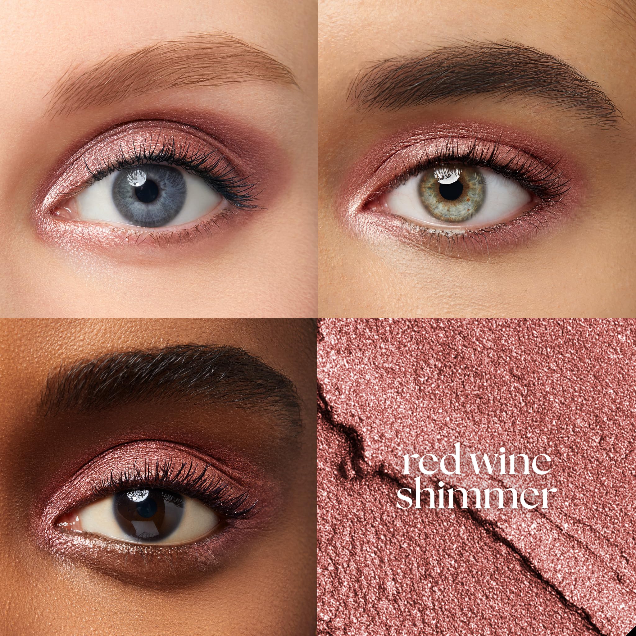 Julep Eyeshadow 101 Red Wine Shimmer swirl demonstrates creamy-to-powder texture