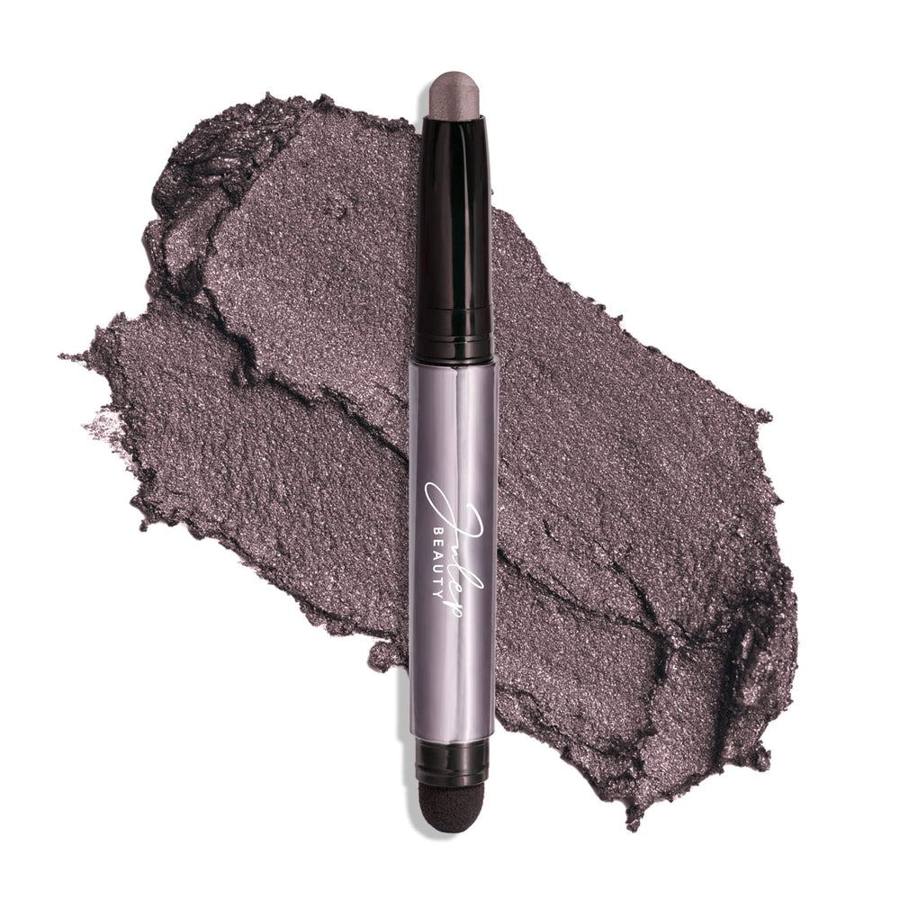 Julep Eyeshadow 101 Smoky Amethyst Shimmer shows rich purple sparkle for bold looks.