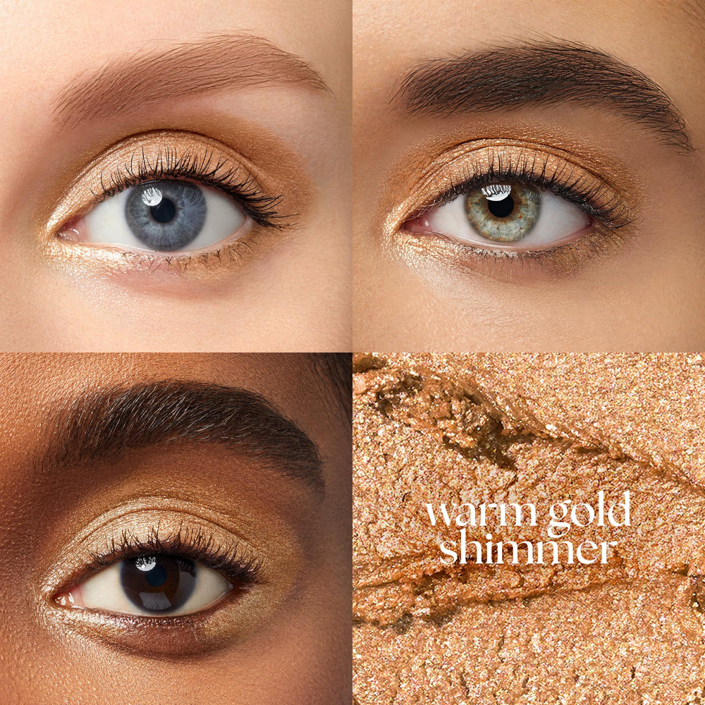 Julep Eyeshadow 101 warm gold shimmer application closeup highlights smooth glide